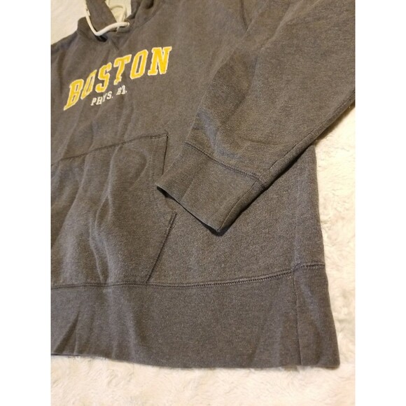 Old Navy Sweatshirt Mens Size 2XL Gray  Pullover Boston Phys Ed Hooded Grunge - Picture 5 of 10